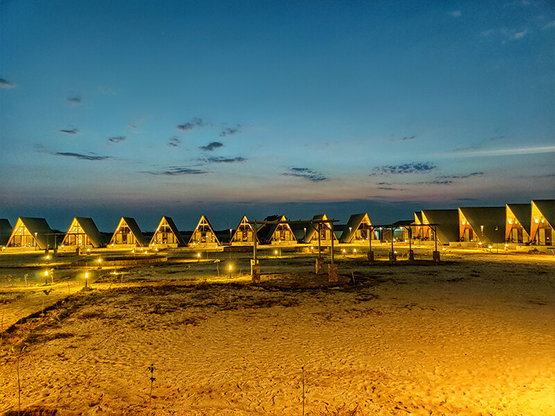 Praveg Resort Dholavira cabin facade