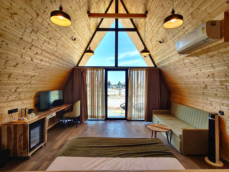 Praveg Resort Dholavira lodge room outside view